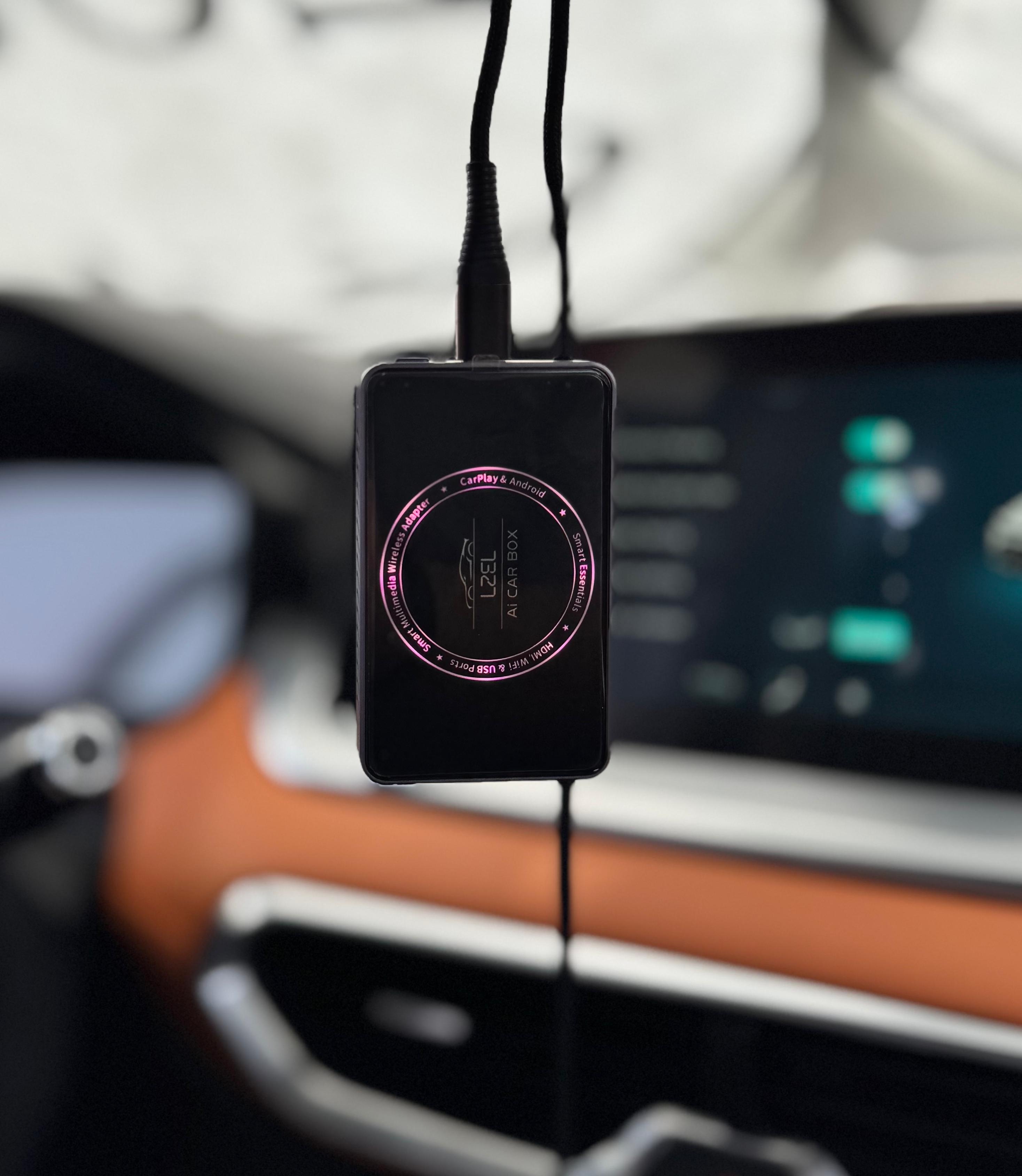 محول Carplay لاسلكي من ليزل 3 في 1 مع USB-Cو USB-A و HDMI و يدعم بلوتوث و واي فاي محول Carplay لاسلكي من ليزل 3 في 1 مع USB-Cو USB-A و HDMI و يدعم بلوتوث و واي فاي